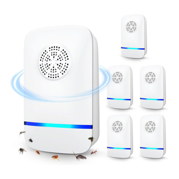 2025 Upgraded Ultrasonic Indoor Mosquito & Pest Repellent – 6-Piece Set